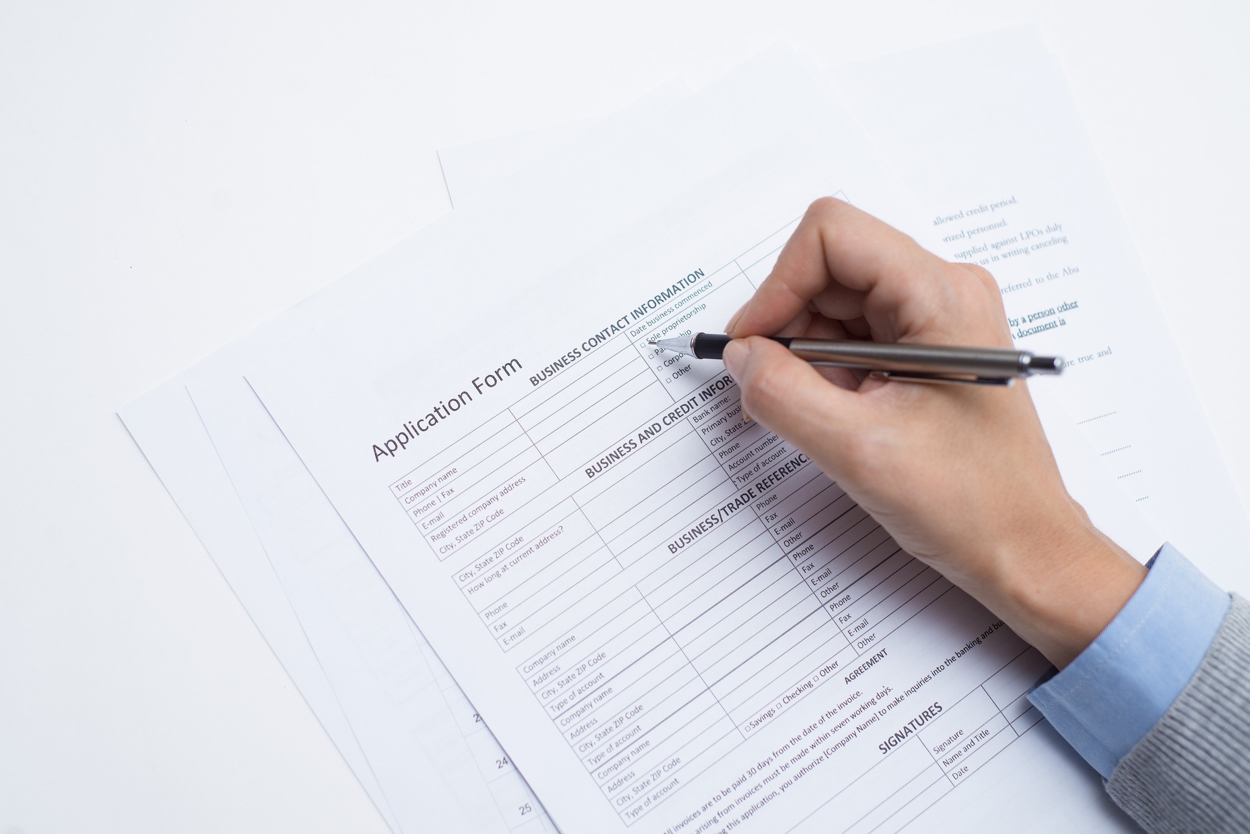 New Employee Filling Blank